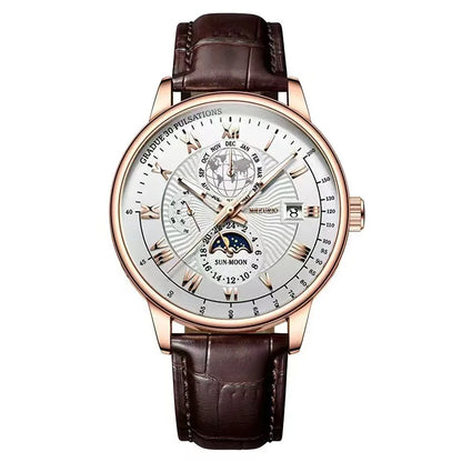 2026 Men Watch Fashion Top Luxury Sport Men's Wristwatch Waterproof Luminous Leather Date Quartz Watches Man Clock