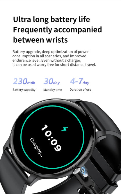 2026 New Smart Watch Women Men Bluetooth Call Sports Fitness Watches Heart Rate Health Monitor Smartwatch Ladies For Android iOS