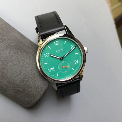 High-end men's 38.5mm automatic mechanical watch, equipped with Seagull ST17 movement, waterproof and luminescent