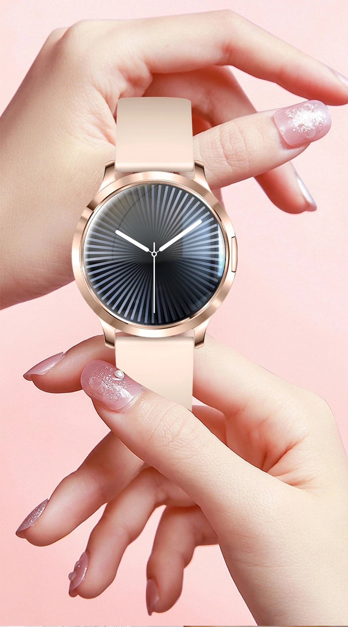 2026New Ladies' Smart Watch AMOLED Display Custom Dial Sport Fitness Health Tracke Waterproof Bracelet Music Digital Clock Women