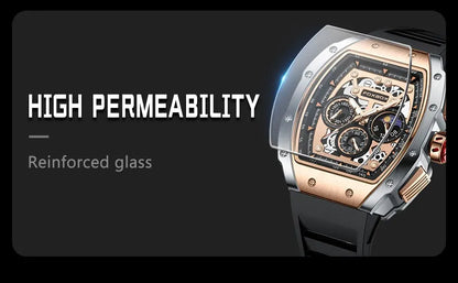 2024 New Sports Watch Men Top Brand Luxury Mens Watches Business Waterproof Military Quartz Chronograph Wristwatch Montre Homme