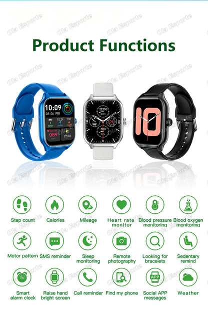 Smart Watch Plus Men Women Plus Full Touch Screen Sports Fitness Watch BT Call Android Phone Digital Multidial Smartwatch HW12