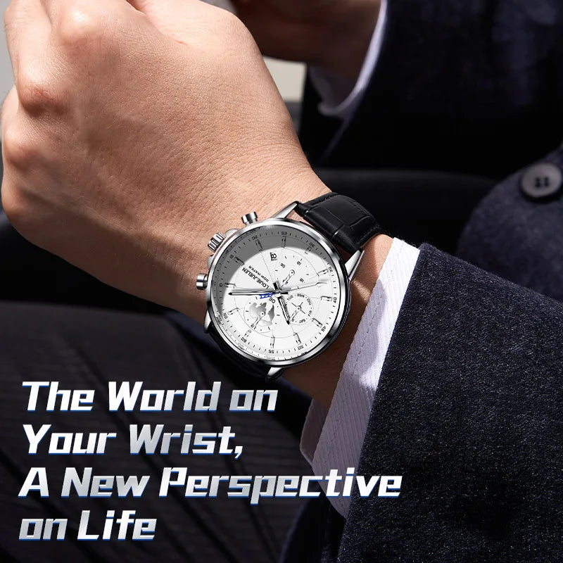 Men's New Automatic Mechanical Watch Fashion Business Casual Wristwatch Luxury Waterproof Date Display