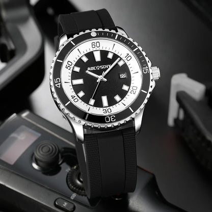 Casual Watches for Men Fashion New Men's Watch Multi Functional Luminous Date Quartz Wrist Watch Waterproof Leisure Man Clock