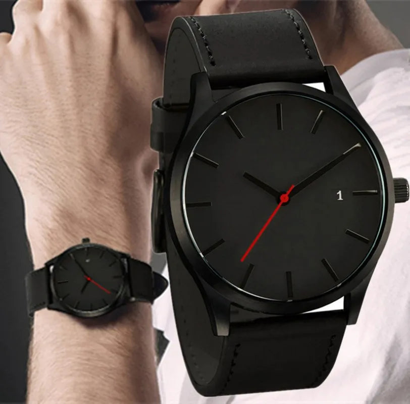 Relogio Masculino Sports Men's Wristwatches Leather Male Clock Minimalistic Watches Famle Quartz Simple Designer Reloj Hombre