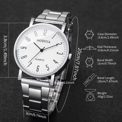 Fashion Men Business Watches Casual Analog Quartz Watch Men's Wristwatch Reloj Hombre（Without Box）