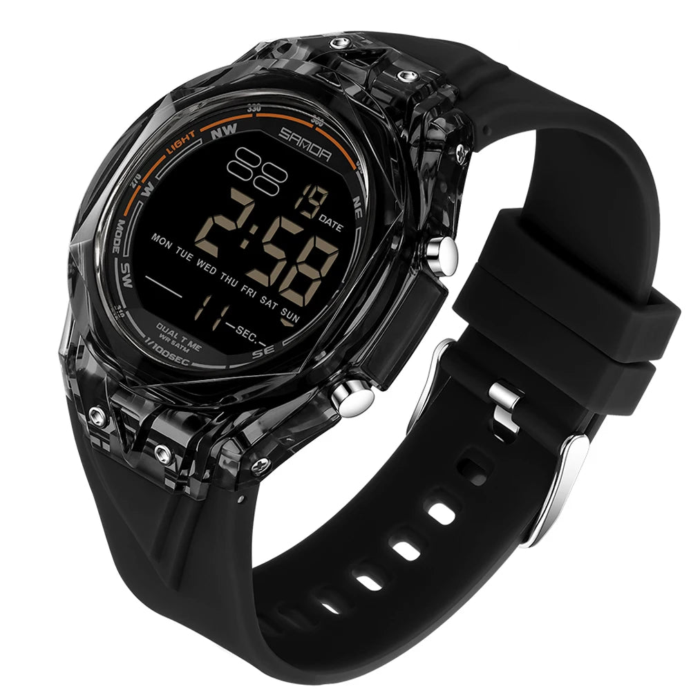 Fashion Women Digital Watches, LED Backlight Design Outdoors Sports Watch Waterproof, Countdown Date Multifunction Wrist watch