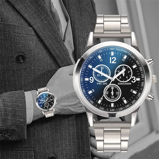 2025 Fashion Men Luxury Watches Mens Business Stainless Steel Casual Quartz Watch for Male Wristwatch Relogio Masculino Relógio