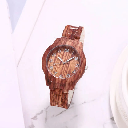 2022 New Fashion Wooden Watch Women's Watches Imitation Wood Leather Band Quartz Wristwatches Ladies Free Shipping Montre Femme