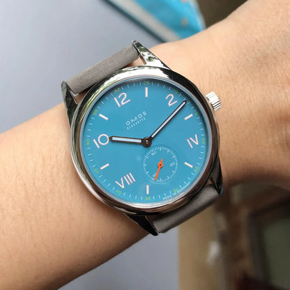 High-end men's 38.5mm automatic mechanical watch, equipped with Seagull ST17 movement, waterproof and luminescent