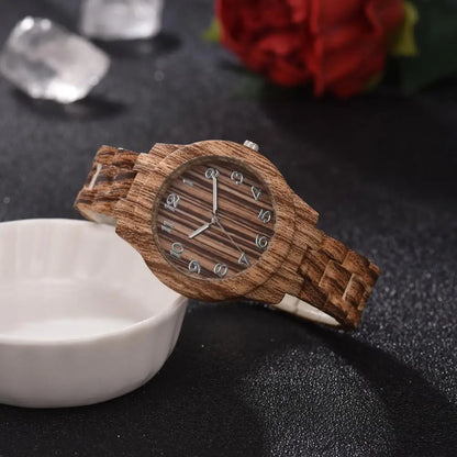 2022 New Fashion Wooden Watch Women's Watches Imitation Wood Leather Band Quartz Wristwatches Ladies Free Shipping Montre Femme