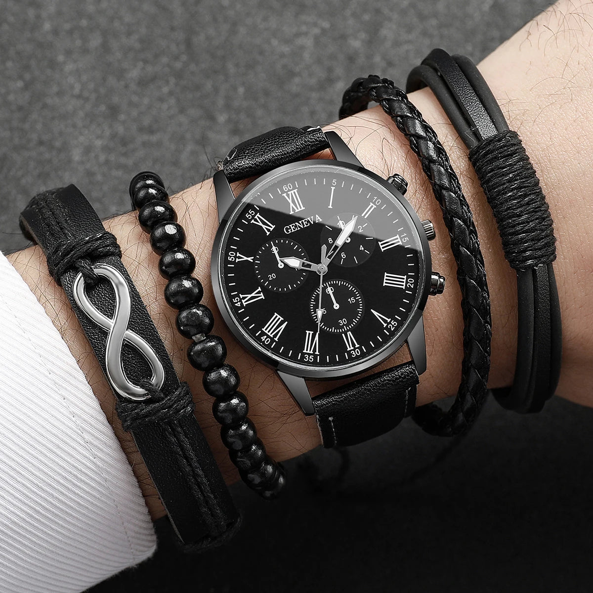 2026Men's versatile fashion watch, hot selling in foreign trade, business two eye watch