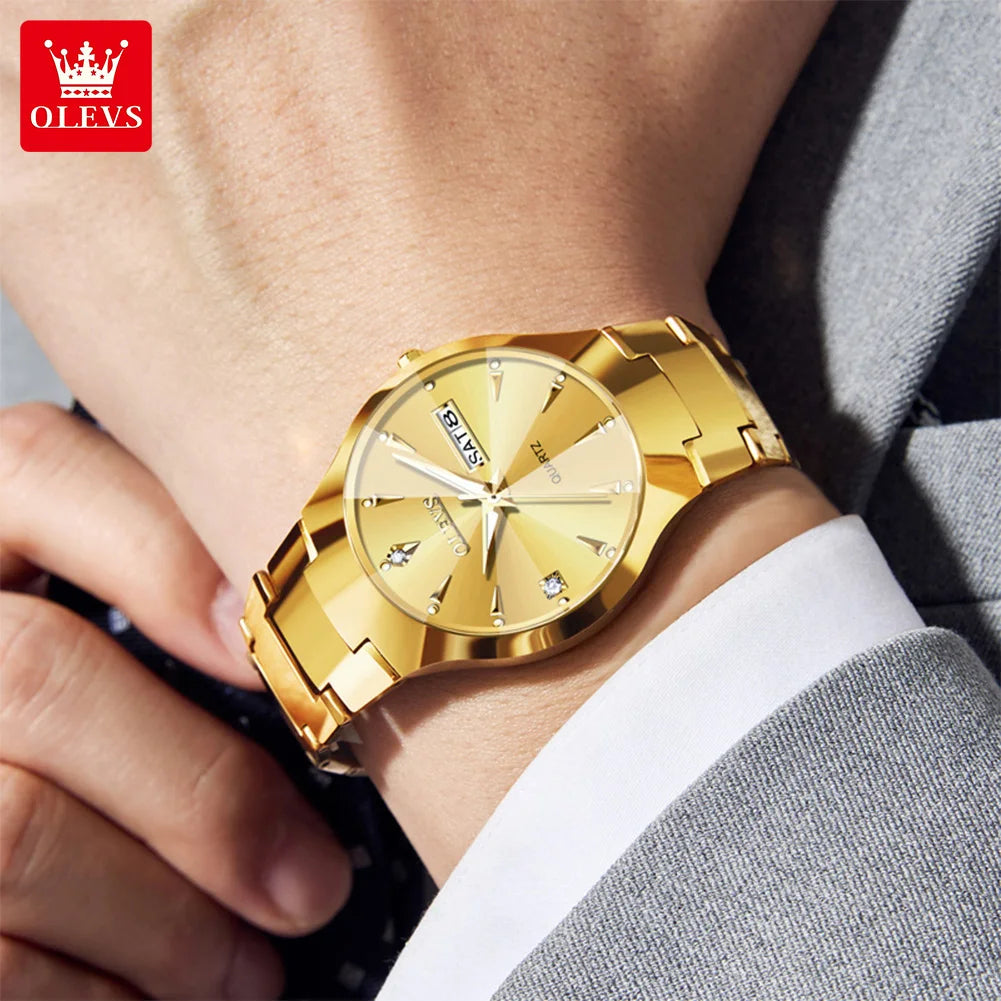 OLEVS Brand Watch Hot Selling Waterproof Tungsten Steel Men's Watch 8697