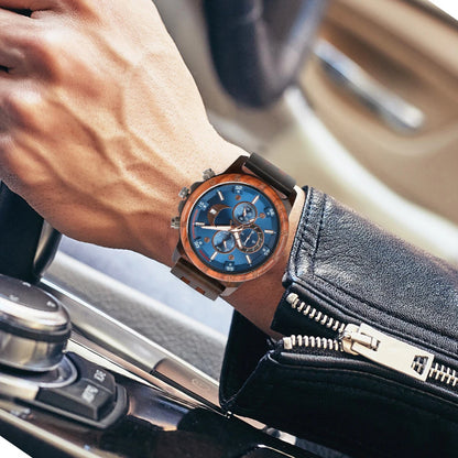 Wooden Watches for Men Fashion Anniversary Wedding Day Gift For Husband Personalized Engraved Custom Wood Watch Dropshipping