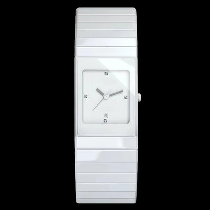Brand men's watch, quartz women's watch, fashionable and versatile small black steel couple watch