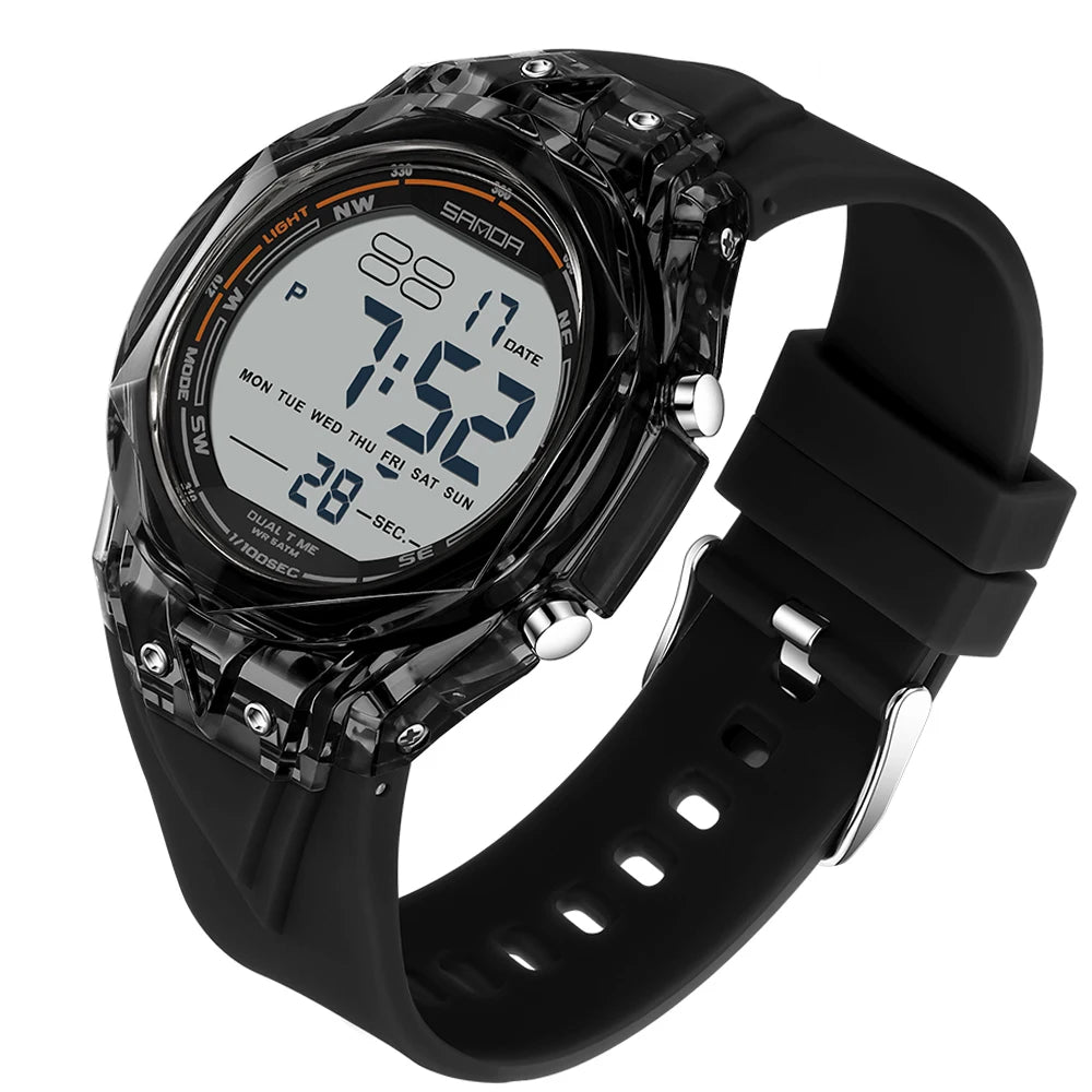 Fashion Women Digital Watches, LED Backlight Design Outdoors Sports Watch Waterproof, Countdown Date Multifunction Wrist watch