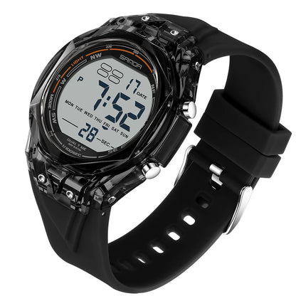 Fashion Women Digital Watches, LED Backlight Design Outdoors Sports Watch Waterproof, Countdown Date Multifunction Wrist watch