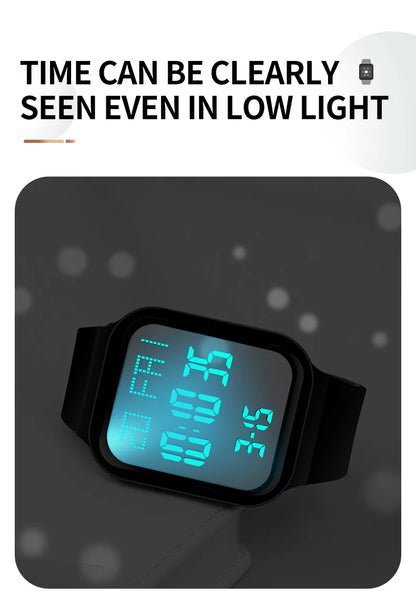 Watch for Men Sports High School Students Trendy Couple Watch Waterproof Alarm Clock Multi Functional Women Electronic Watches
