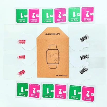 Smart Watch Screen Protector Film 45mm 46mm 44mm 43mm 42mm 41mm 40mm 30mm 31 32 33 34 35 36 37 38 39 MM Smartwatch Accessories