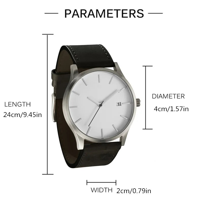 Relogio Masculino Sports Men's Wristwatches Leather Male Clock Minimalistic Watches Famle Quartz Simple Designer Reloj Hombre