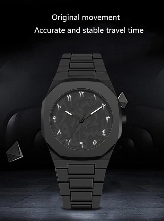 Middle Eastern Popular Sports Watches for Men and Women Dopamine Quartz Watches Niche Fashion Waterproof Stainless Steel