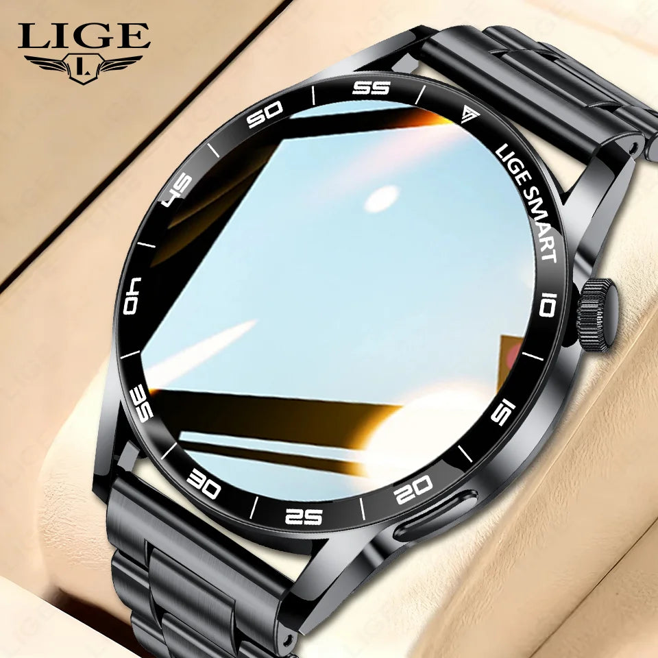 LIGE 2026 New Smartwatch Men For Android iOS Phone 1.38" HD Bluetooth Call Heart Rate Monitor Waterproof Sport Smart Watch Women