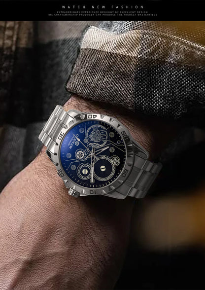 2025 New Glenaw Watches Gear Mechanical All Luminous Design Style Stainless Steel Waterproof Mechanical Watch Men Clock GL8688