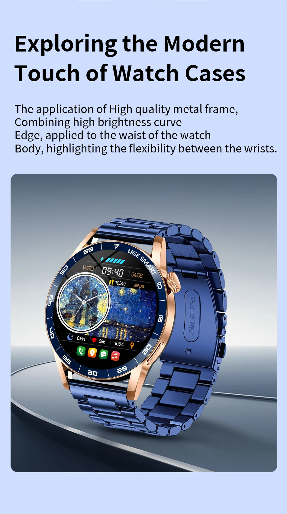 LIGE 2026 New Smartwatch Men For Android iOS Phone 1.38" HD Bluetooth Call Heart Rate Monitor Waterproof Sport Smart Watch Women