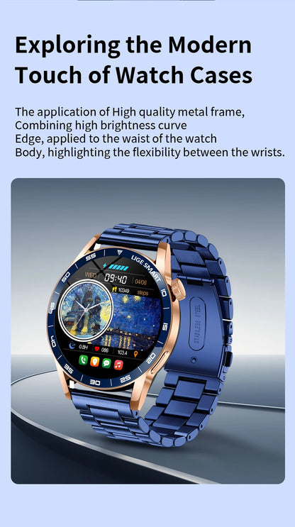 LIGE 2026 New Smartwatch Men For Android iOS Phone 1.38" HD Bluetooth Call Heart Rate Monitor Waterproof Sport Smart Watch Women