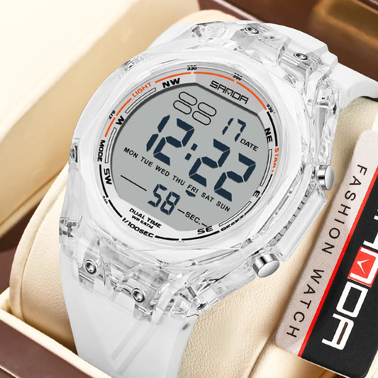 Fashion Women Digital Watches, LED Backlight Design Outdoors Sports Watch Waterproof, Countdown Date Multifunction Wrist watch