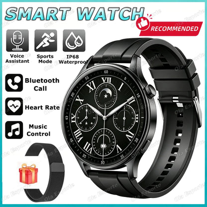 2026 Men Smartwatch for Women Full Touch Screen Voice Call Fitness Tracker Smart Watch Waterporoof Sport Wristwatch Gift Ht30