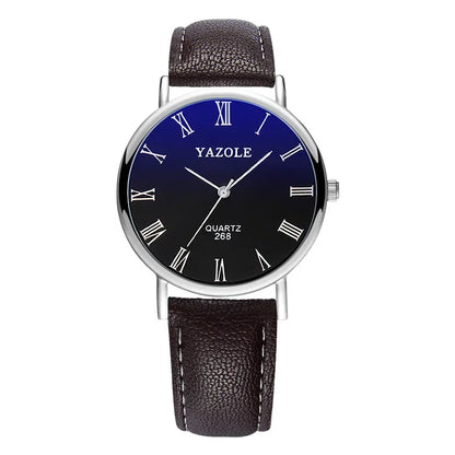 Fashion Wrist Watches for Men Top Brand Analog Men's Quartz Watches Leather Band Casual Business Men Watches Relogio Masculino