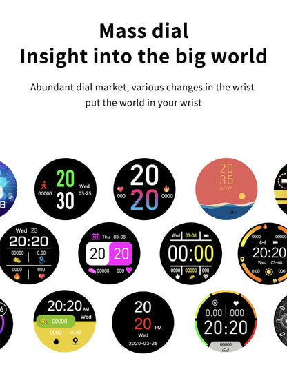 LIGE Smart Watch Women Men Full Touch Screen Bluetooth Call Smartwatch Waterproof Sports Fitness Tracker Watches for Android iOS