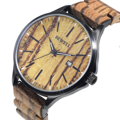 Men's Handmade Wooden Wrist Watch Fashion Minimalist Slim Analog Quartz Watch for Men