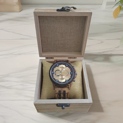 Wooden Watches for Men Fashion Anniversary Wedding Day Gift For Husband Personalized Engraved Custom Wood Watch Dropshipping