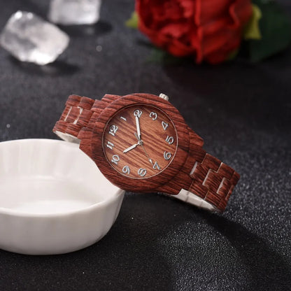 2022 New Fashion Wooden Watch Women's Watches Imitation Wood Leather Band Quartz Wristwatches Ladies Free Shipping Montre Femme