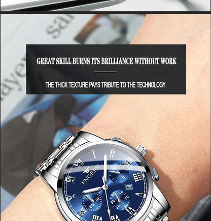 BINBOND Fashion 2pcs/Set Couple Watches Casual Men Ladies for Quartz Watch Lover Waterproof Stainless Steel Valentine Gift Watch