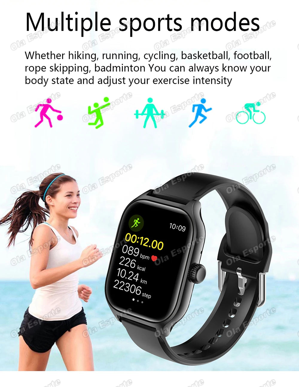 Smart Watch Plus Men Women Plus Full Touch Screen Sports Fitness Watch BT Call Android Phone Digital Multidial Smartwatch HW12