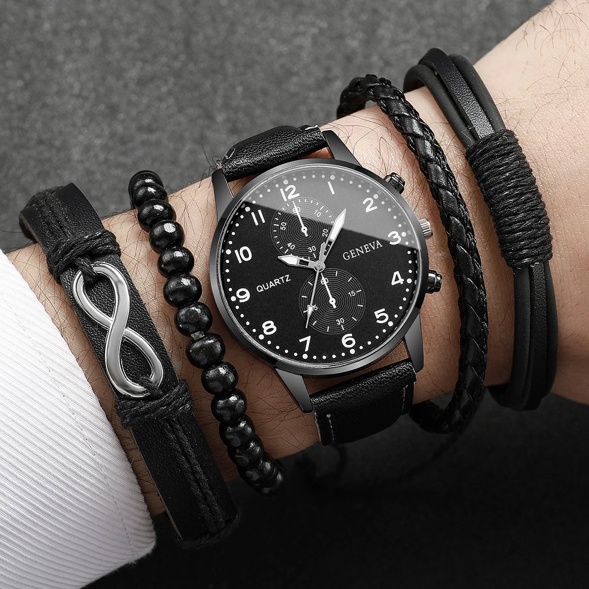 2026Men's versatile fashion watch, hot selling in foreign trade, business two eye watch
