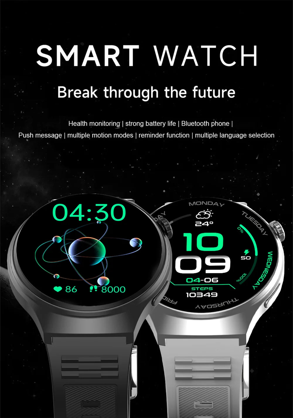 2026 Men Smartwatch for Women Full Touch Screen Voice Call Fitness Tracker Smart Watch Waterporoof Sport Wristwatch Gift Ht30