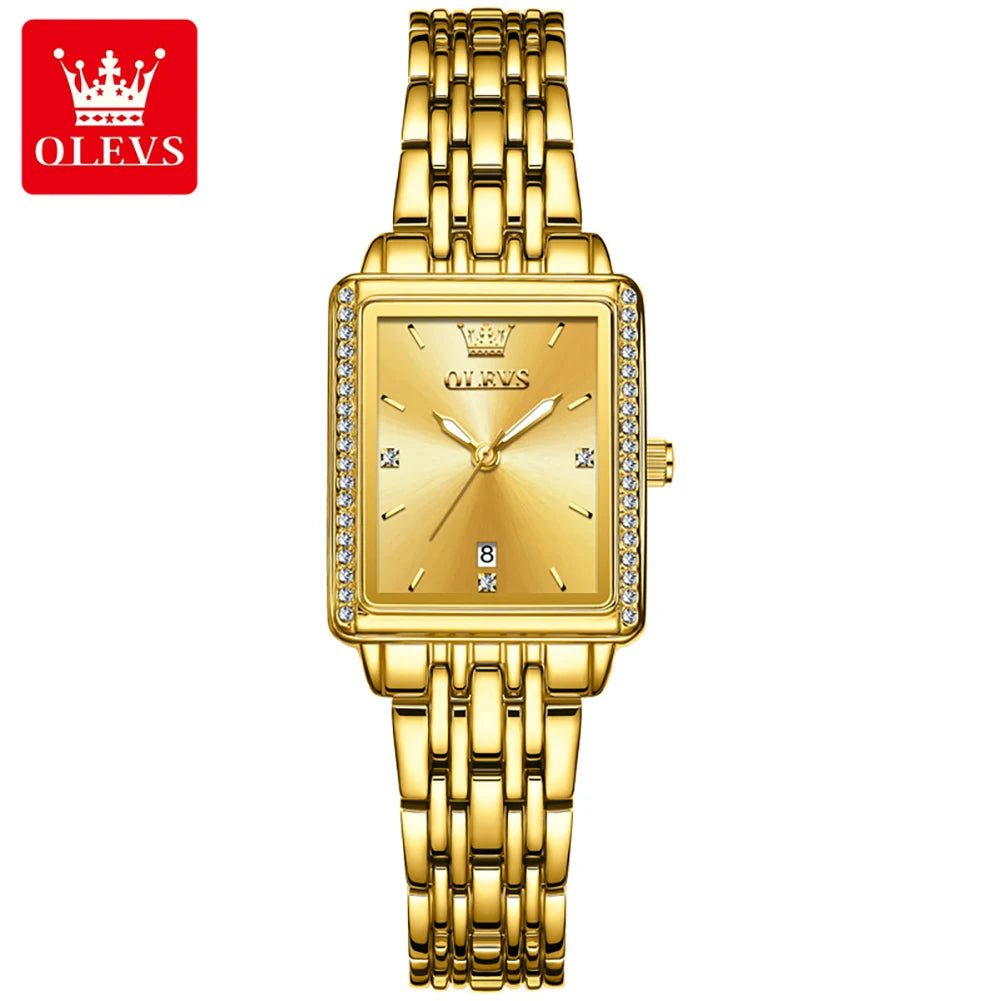 OLEVS 9995 Date Watch for Women Luxury Waterproof Luminous Watches Elegant Quartz Ladies Womens Wristwatces Relojes Para Mujer