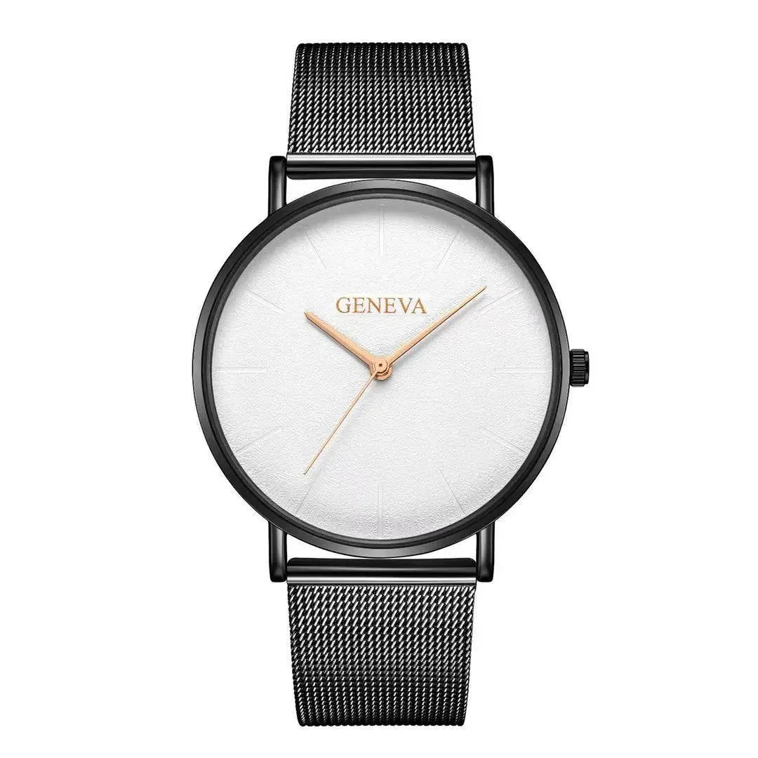 2025 Women's Watch Vintage Classic Fashion Dial Casual Steel Strip Strap Gold Rose Feminine Casual Quartz Wristwatch