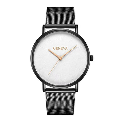 2025 Women's Watch Vintage Classic Fashion Dial Casual Steel Strip Strap Gold Rose Feminine Casual Quartz Wristwatch