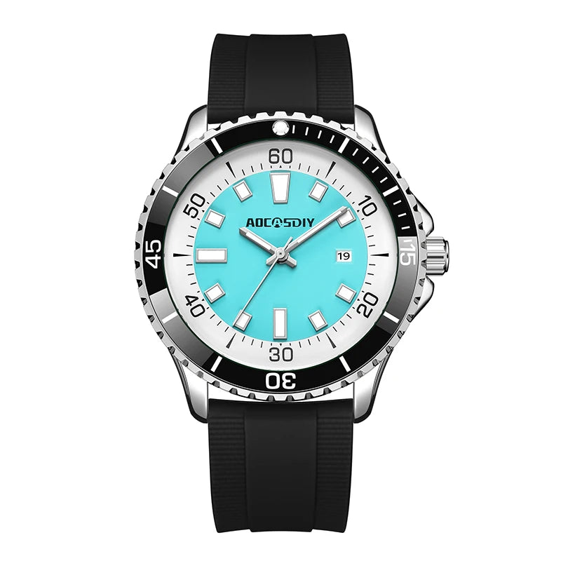 Casual Watches for Men Fashion New Men's Watch Multi Functional Luminous Date Quartz Wrist Watch Waterproof Leisure Man Clock