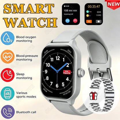 Smart Watch Plus Men Women Plus Full Touch Screen Sports Fitness Watch BT Call Android Phone Digital Multidial Smartwatch HW12