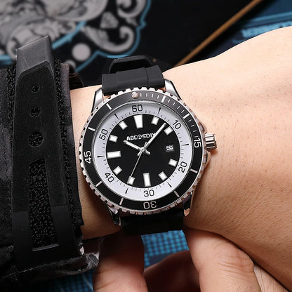 Casual Watches for Men Fashion New Men's Watch Multi Functional Luminous Date Quartz Wrist Watch Waterproof Leisure Man Clock