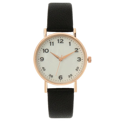 Fashion Ladies Brand Watches Simple Round Digital Hand Women Quartz Watch Casual Leather Strap Clock Gift Wristwatches