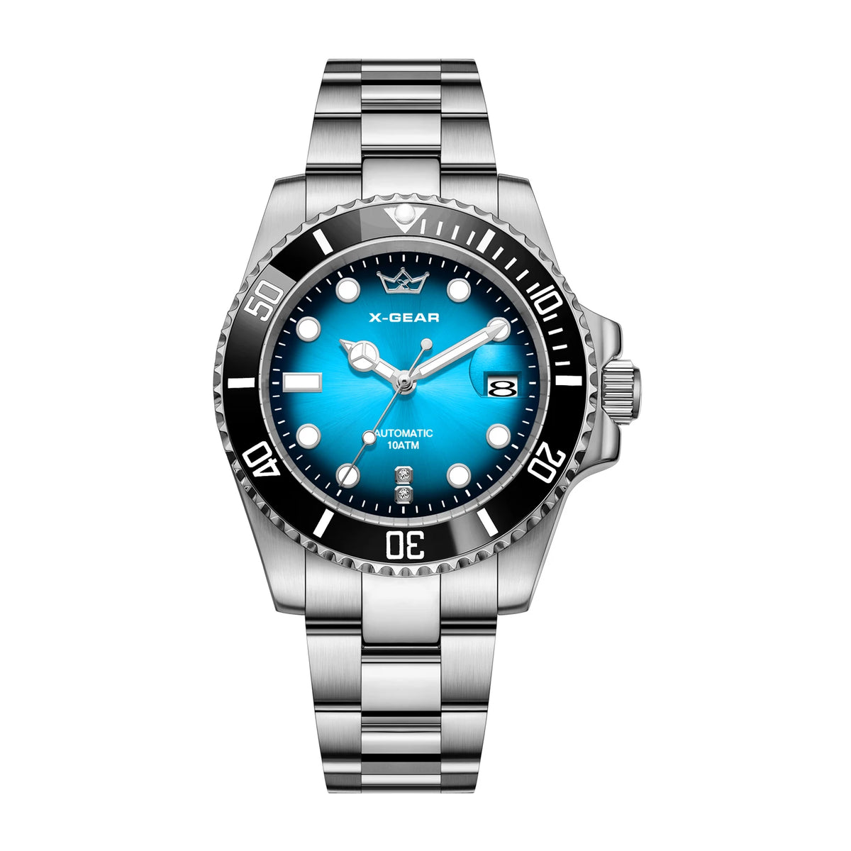2026 New Men Automatic Mechanical Watches Stainless Steel Waterproof Watch  Water Ghost Luminous Dive Watch with Ceramic Bezel