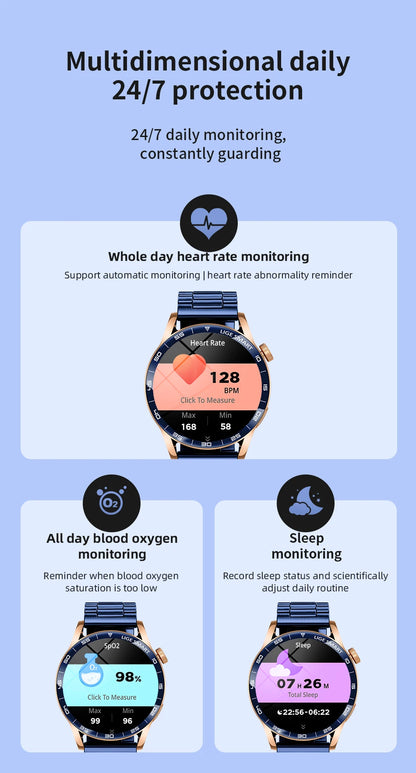 LIGE 2026 New Smartwatch Men For Android iOS Phone 1.38" HD Bluetooth Call Heart Rate Monitor Waterproof Sport Smart Watch Women