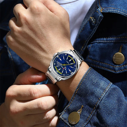 CURREN 8455 Men's Fashion Quartz Watch Business Stainless Steel Strap Night Light Waterproof Luxury Men's Watch Reloj Hombre